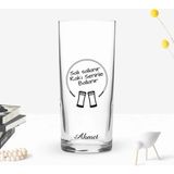BK Gift Kişiye Özel Renkli Baskılı Rakı Seninle Ballanır Tasarımlı Rakı Bardağı-1