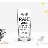 BK Gift Kişiye Özel Renkli Baskılı Rakı Yeni Mevzu Eski Tasarımlı Rakı Bardağı-1