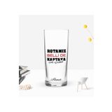 Bk Gift Kişiye Özel Renkli Baskılı Rotamız Belli De Tasarımlı Rakı Bardağı-1