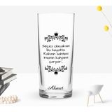 BK Gift Kişiye Özel Renkli Baskılı Seçici Olacaksın Tasarımlı Rakı Bardağı-1