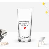 BK Gift Kişiye Özel Renkli Baskılı Sen Bana Hep Gül Tasarımlı Rakı Bardağı-1