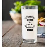 BK Gift Kişiye Özel Renkli Baskılı Şerefe ve Sağlığa Rakı Bardağı-1