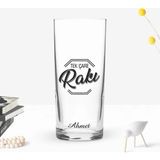 BK Gift Kişiye Özel Renkli Baskılı Tek Çare Rakı Tasarımlı Rakı Bardağı-1