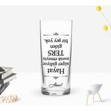 BK Gift Kişiye Özel Renkli Baskılı Ters Giden Bir Şey Yok Tasarımlı Rakı Bardağı-1