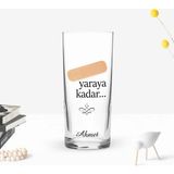 BK Gift Kişiye Özel Renkli Baskılı Yaraya Kadar Tasarımlı Rakı Bardağı-1