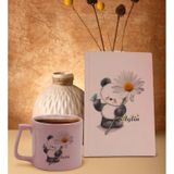 Bk Gift Kişiye Özel Sevgili Isimli Pembe Sert Kapaklı Defter Ve Middle Kupa Seti, Arkadaşa Hediye, Yeni Iş Hediyesi, Doğum Günü Hediyesi-8