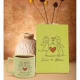 Bk Gift Kişiye Özel Sevgili Isimli Sarı Sert Kapaklı Defter Ve Middle Kupa Seti, Arkadaşa Hediye, Yeni Iş Hediyesi, Doğum Günü Hediyesi-1