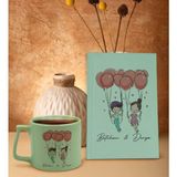 Bk Gift Kişiye Özel Sevgili Isimli Yeşil Sert Kapaklı Defter Ve Middle Kupa Seti, Arkadaşa Hediye, Yeni Iş Hediyesi, Doğum Günü Hediyesi-5