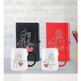Bk Gift Kişiye Özel Sevgili Temalı 2’li Defter Kupa Hediye Seti, Sevgiliye Hediye, Sevgililer Günü Hediyesi-11