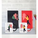 Bk Gift Kişiye Özel Sevgili Temalı 2’li Defter Kupa Hediye Seti, Sevgiliye Hediye, Sevgililer Günü Hediyesi-13