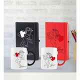 Bk Gift Kişiye Özel Sevgili Temalı 2’li Defter Kupa Hediye Seti, Sevgiliye Hediye, Sevgililer Günü Hediyesi-14