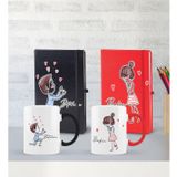 Bk Gift Kişiye Özel Sevgili Temalı 2’li Defter Kupa Hediye Seti, Sevgiliye Hediye, Sevgililer Günü Hediyesi-9
