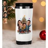 Bk Gift Kişiye Özel Sevgili Yılbaşı Karikatürlü Çelik Termos Bardak - 1, Yılbaşı Hediyesi, Yeni Yıl Hediyesi