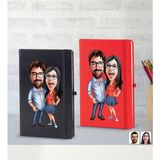 Bk Gift Kişiye Özel Sevgililer Karikatürlü 2’li Defter Seti, Sevgiliye Hediye, Sevgililer Günü Hediyesi, Doğum Günü Hediyesi-2