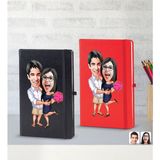 Bk Gift Kişiye Özel Sevgililer Karikatürlü 2’li Defter Seti, Sevgiliye Hediye, Sevgililer Günü Hediyesi, Doğum Günü Hediyesi-3