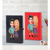 Bk Gift Kişiye Özel Sevgililer Karikatürlü 2’li Defter Seti, Sevgiliye Hediye, Sevgililer Günü Hediyesi, Doğum Günü Hediyesi-7