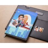 Bk Gift Kişiye Özel Sevgililer Karikatürlü Beyaz Defter-11 , Arkadaşa Hediye , Sevgiliye Hediye