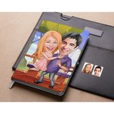 Bk Gift Kişiye Özel Sevgililer Karikatürlü Beyaz Defter-3 , Arkadaşa Hediye , Sevgiliye Hediye