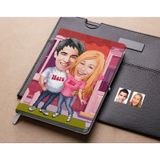 Bk Gift Kişiye Özel Sevgililer Karikatürlü Beyaz Defter-5 , Arkadaşa Hediye , Sevgiliye Hediye