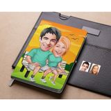 Bk Gift Kişiye Özel Sevgililer Karikatürlü Beyaz Defter-55 , Arkadaşa Hediye , Sevgiliye Hediye