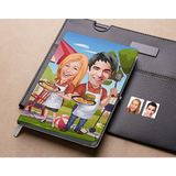 Bk Gift Kişiye Özel Sevgililer Karikatürlü Beyaz Defter-57 , Arkadaşa Hediye , Sevgiliye Hediye