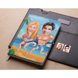 Bk Gift Kişiye Özel Sevgililer Karikatürlü Beyaz Defter-8 , Arkadaşa Hediye , Sevgiliye Hediye