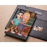 Bk Gift Kişiye Özel Sevgililer Karikatürlü Beyaz Defter-80 , Arkadaşa Hediye , Sevgiliye Hediye