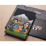 Bk Gift Kişiye Özel Sevgililer Karikatürlü Beyaz Defter-95 , Arkadaşa Hediye , Sevgiliye Hediye