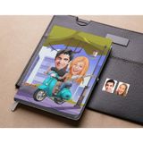 Bk Gift Kişiye Özel Sevgililer Karikatürlü Beyaz Defter-99 , Arkadaşa Hediye , Sevgiliye Hediye
