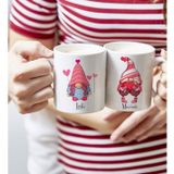 Bk Gift Kişiye Özel Sevgililer Temalı 2’li Beyaz Kupa Bardak, Sevgililer Günü Hediyesi, Sevgiliye Hediye, Ev Hediyesi-2