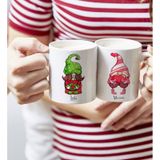 Bk Gift Kişiye Özel Sevgililer Temalı 2’li Beyaz Kupa Bardak, Sevgililer Günü Hediyesi, Sevgiliye Hediye, Ev Hediyesi-3