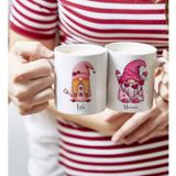 Bk Gift Kişiye Özel Sevgililer Temalı 2’li Beyaz Kupa Bardak, Sevgililer Günü Hediyesi, Sevgiliye Hediye, Ev Hediyesi-4