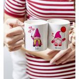 Bk Gift Kişiye Özel Sevgililer Temalı 2’li Beyaz Kupa Bardak, Sevgililer Günü Hediyesi, Sevgiliye Hediye, Ev Hediyesi-5