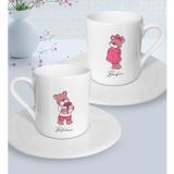 Bk Gift Kişiye Özel Sevgililer Temalı 2’li Türk Kahvesi Fincanı, Sevgililer Günü Hediyesi, Sevgiliye Hediye, Ev Hediyesi-9