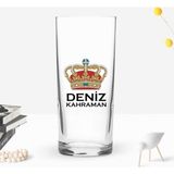 Bk Gift Kişiye Özel Tahttaki Kral Tasarımlı Rakı Bardağı -1, Arkadaşa Hediye, Sevgiliye Hediye - Renk - Renkli