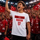 Bk Gift Kişiye Özel Türkiye Taraftar Temalı 2026 Dünya Kupası Tasarımlı Çocuk Tişört-5, Tek Yürek Milli Takım Ruhu - 11 - 12 Yaş - 001-Beyaz