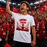 Bk Gift Kişiye Özel Türkiye Taraftar Temalı 2026 Dünya Kupası Tasarımlı Çocuk Tişört-7, Tek Yürek Milli Takım Ruhu - 3 - 4 Yaş - 001-Beyaz