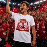 Bk Gift Kişiye Özel Türkiye Taraftar Temalı 2026 Dünya Kupası Tasarımlı Çocuk Tişört-8, Tek Yürek Milli Takım Ruhu - 1 Yaş - 001-Beyaz