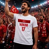 Bk Gift Kişiye Özel Türkiye Taraftar Temalı 2026 Dünya Kupası Tasarımlı Tişört-5, Tek Yürek Milli Takım Ruhu - XS - 001-Beyaz