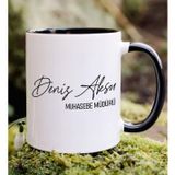Bk Gift Kişiye Özel Ünvanlı ve Isimli Yeni Iş Hediyesi Siyah Kupa Bardak, Arkadaşa Hediye, Sevgiliye Hediye, Doğum Günü Hediyesi
