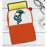 BK Gift Kurukafa Tasarımlı Taşınabilir Koruyucu Tablet Kılıfı & Organizer Çanta - Turuncu-8