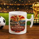Bk Gift Kuzey Mekadonya Taraftar Temalı Dünya Futbol Kupası Tasarımlı Hammer Kupa Bardak-2 - 1 Adet