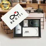 BK Gift Logonuza Özel 10 Adet Kutulu Ahşap Altlıklı Koyu Yeşil Fincan & Kolonya & & Aromalı Kahve Seti – Ahşap Kutulu Kurumsal Hediye Seti - Yosun Yeşili