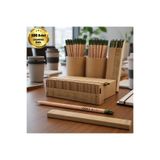 BK Gift Logonuza Özel 100 Adet 569 Çam Tohumlu Çevre Dostu Naturel Kurşun Kalem Seti
