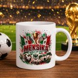 Bk Gift Meksika Taraftar Temalı Dünya Futbol Kupası Tasarımlı Beyaz Kupa Bardak - 1 Adet