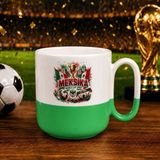 Bk Gift Meksika Taraftar Temalı Dünya Futbol Kupası Tasarımlı Yeşil Joyful Kupa Bardak - 1 Adet