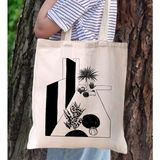 Bk Gift Modern Art Tasarımlı Kanvas Bez Çanta, Baskılı Omuz Çantası, Alışveriş Çantası, Plaj Çantası, Arkadaşa Hediye-11 - Desenli