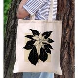 Bk Gift Modern Art Tasarımlı Kanvas Bez Çanta, Baskılı Omuz Çantası, Alışveriş Çantası, Plaj Çantası, Arkadaşa Hediye-2 - Desenli