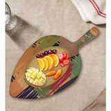 Bk Gift Modern Art Tasarımlı Yaprak Şeklinde Doğal Ahşap Servis ve Sunum Tabağı Model 11 - 1 Adet