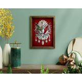 Bk Gift Osmanlı Arması Tasarımlı Doğal Masif Ahşap Çerçeveli Tablo5 - Renkli - 30 x 50 cm